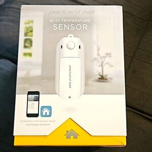 Packard Bell Wi-Fi Temperature Sensor Compatible With Amazon Alexa And Google